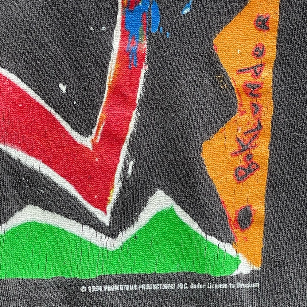 Vintage 90’s The Rolling Stones Voodoo Lounge  Promo Tour Shirt Brockum Tag XL - Picture 4 of 8